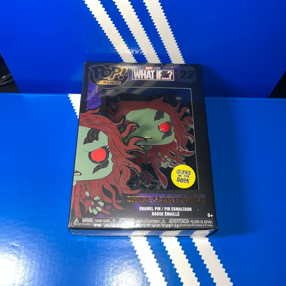Marvel What If Zombie Scarlet Witch pop Pin - Glow in the dark